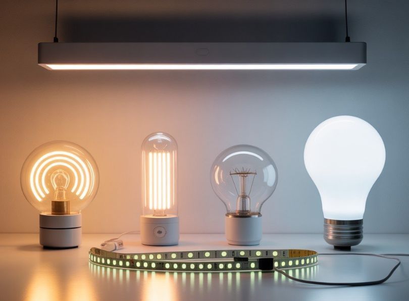 Tableau de conversion LED, incandescent, halogène, fluorescent